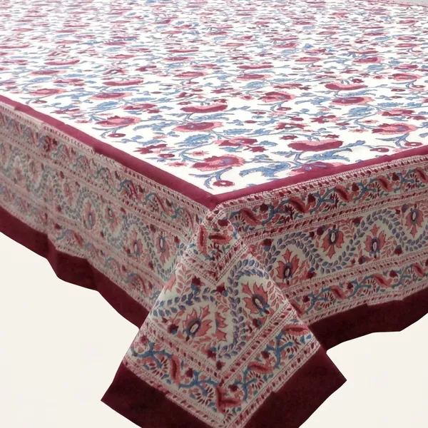 White_And_Maroon_Premium_Cotton_Table_Cloth
