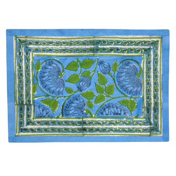 Blue_Premium_Cotton_Table_Mat