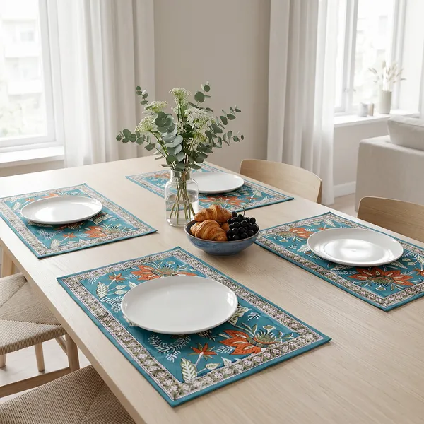Blue_Premium_Cotton_Table_Mat