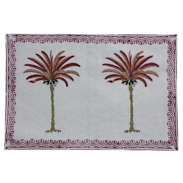 Maroon_Premium_Cotton_Table_Mat