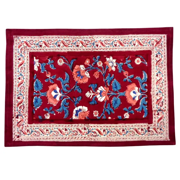 Maroon_Premium_Cotton_Table_Mat