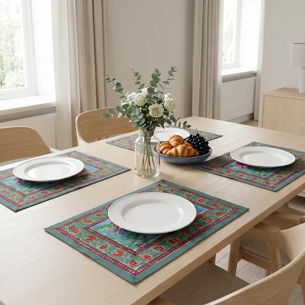 Green_Premium_Cotton_Table_Mat