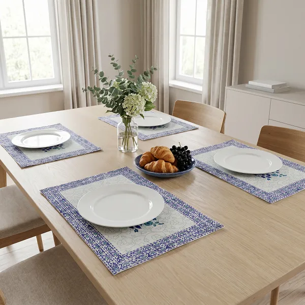 Blue_Premium_Cotton_Table_Mat