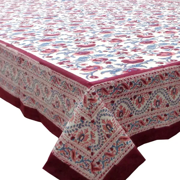 White_And_Maroon_Premium_Cotton_Table_Cloth