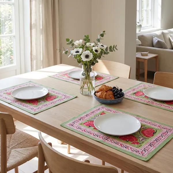 Green_And_Pink_Premium_Cotton_Table_Mat