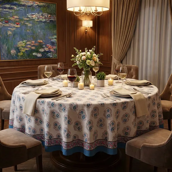 White_And_Blue_Premium_Cotton_Table_Cloth
