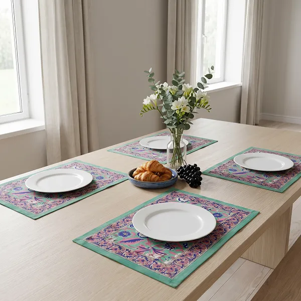Green_Premium_Cotton_Table_Mat