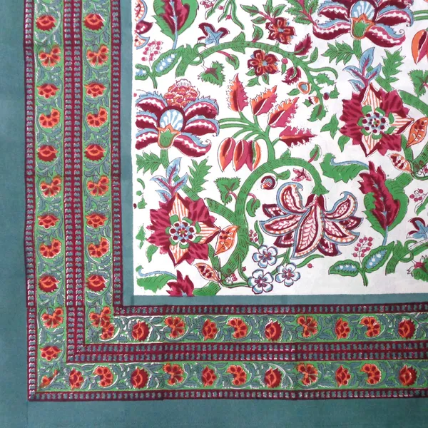 White_And_Green_Premium_Cotton_Table_Cloth