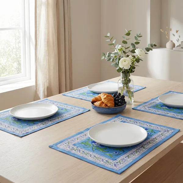 Blue_Premium_Cotton_Table_Mat
