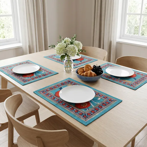 Turquoise_And_Blue_Premium_Cotton_Table_Mat