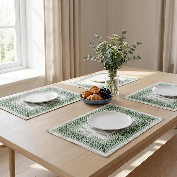 Green_Premium_Cotton_Table_Mat