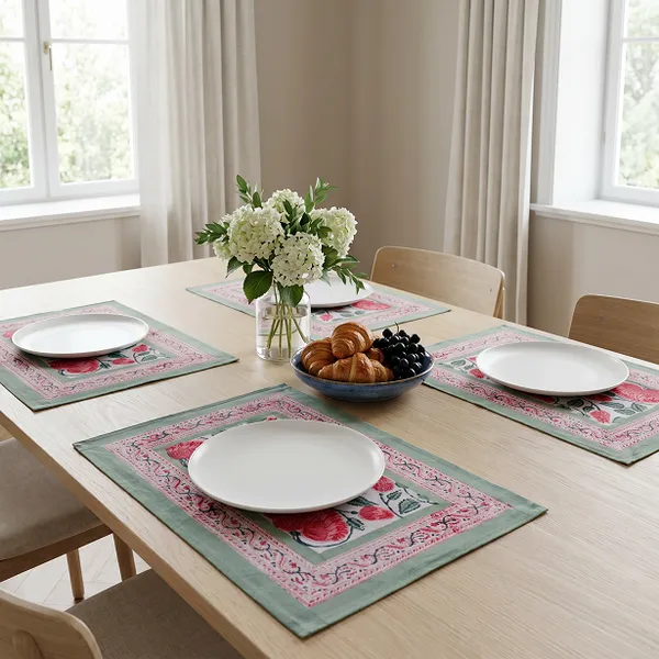 Grey_And_Pink_Premium_Cotton_Table_Mat