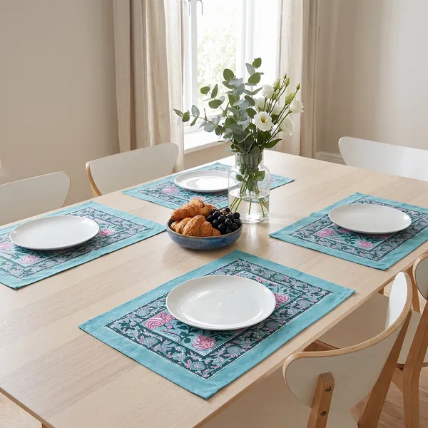 Turquoise_And_Blue_Premium_Cotton_Table_Mat