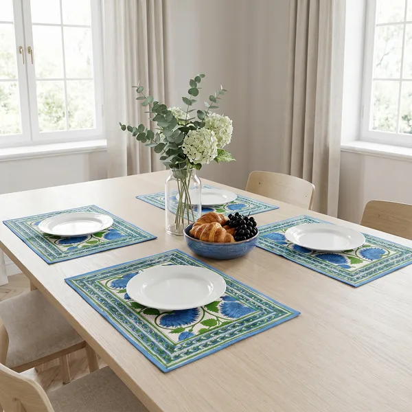 Blue_Premium_Cotton_Table_Mat