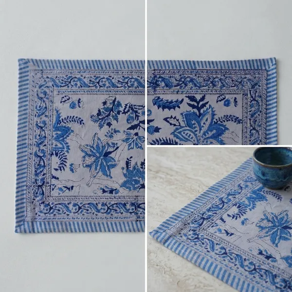 Blue_Premium_Cotton_Table_Mat
