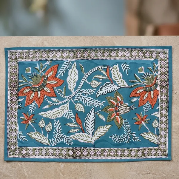 Blue_Premium_Cotton_Table_Mat