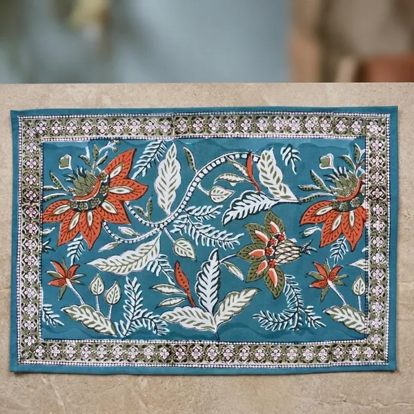 Blue_Premium_Cotton_Table_Mat