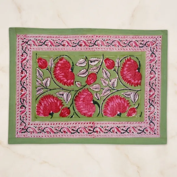 Green_And_Pink_Premium_Cotton_Table_Mat