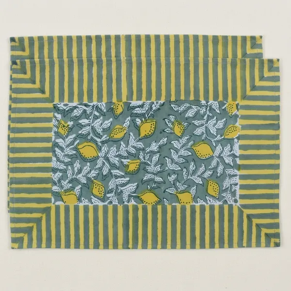 Yellow_And_Green_Premium_Cotton_Table_Mat