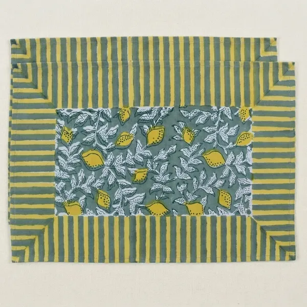 Yellow_And_Green_Premium_Cotton_Table_Mat