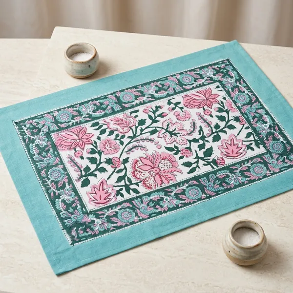Turquoise_Premium_Cotton_Table_Mat
