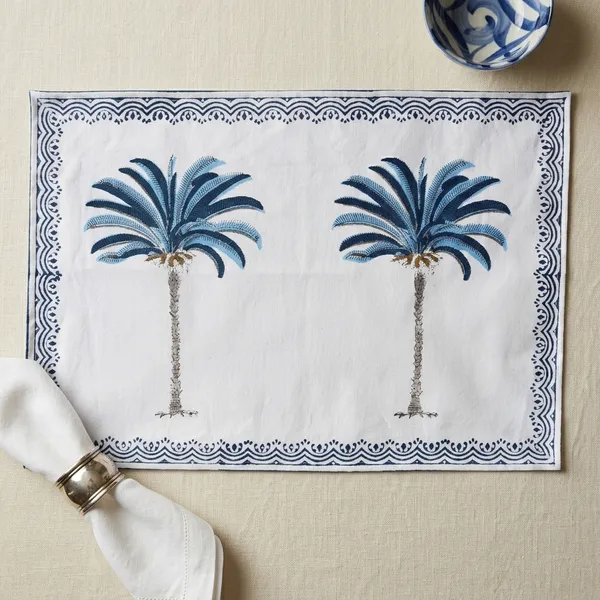 Blue_Premium_Cotton_Table_Mat