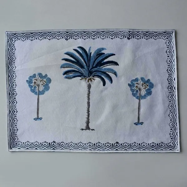 Blue_Premium_Cotton_Table_Mat