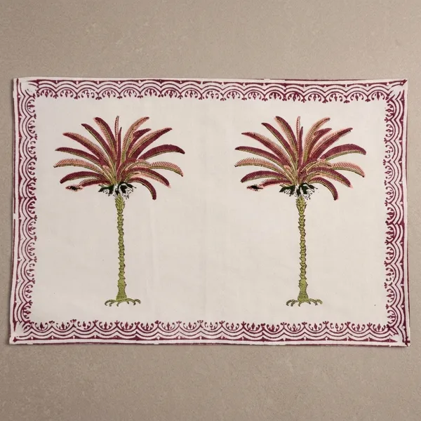 Maroon_Premium_Cotton_Table_Mat