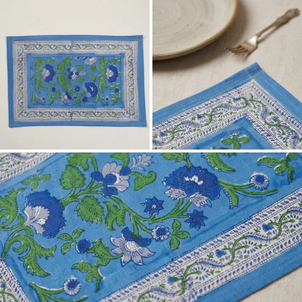 Blue_Premium_Cotton_Table_Mat