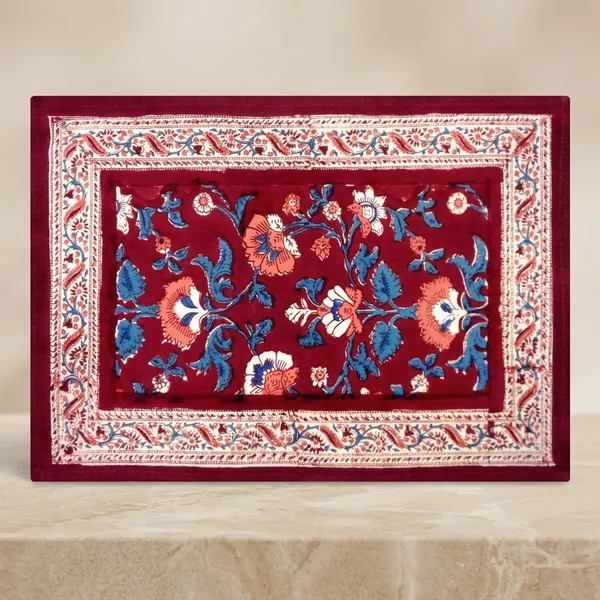 Maroon_Premium_Cotton_Table_Mat