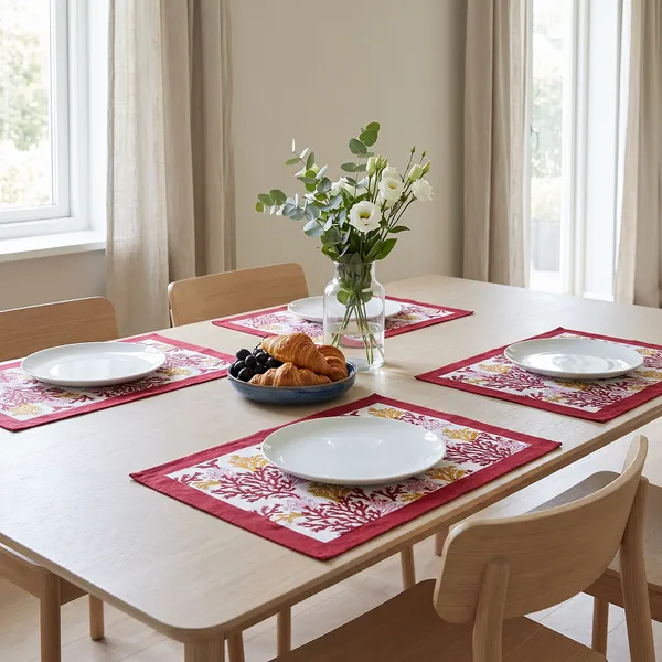 Maroon_Premium_Cotton_Table_Mat