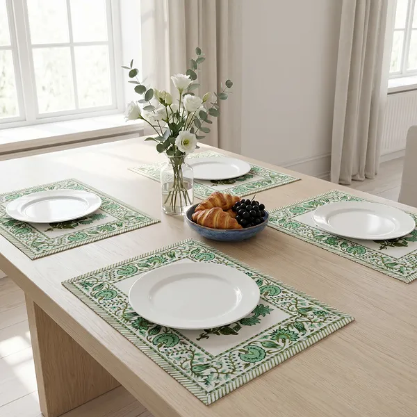 Green_Premium_Cotton_Table_Mat