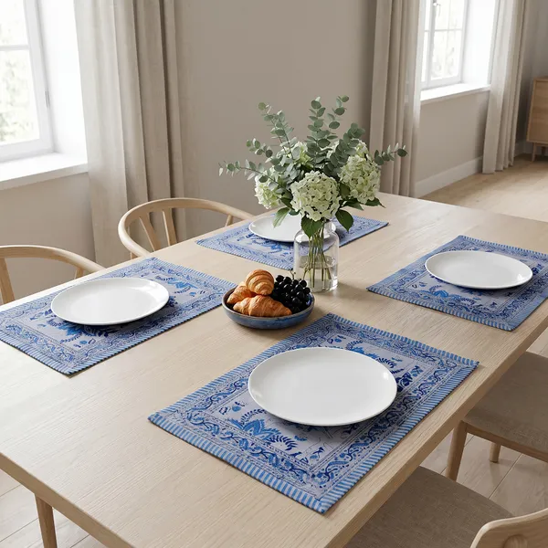 Blue_Premium_Cotton_Table_Mat