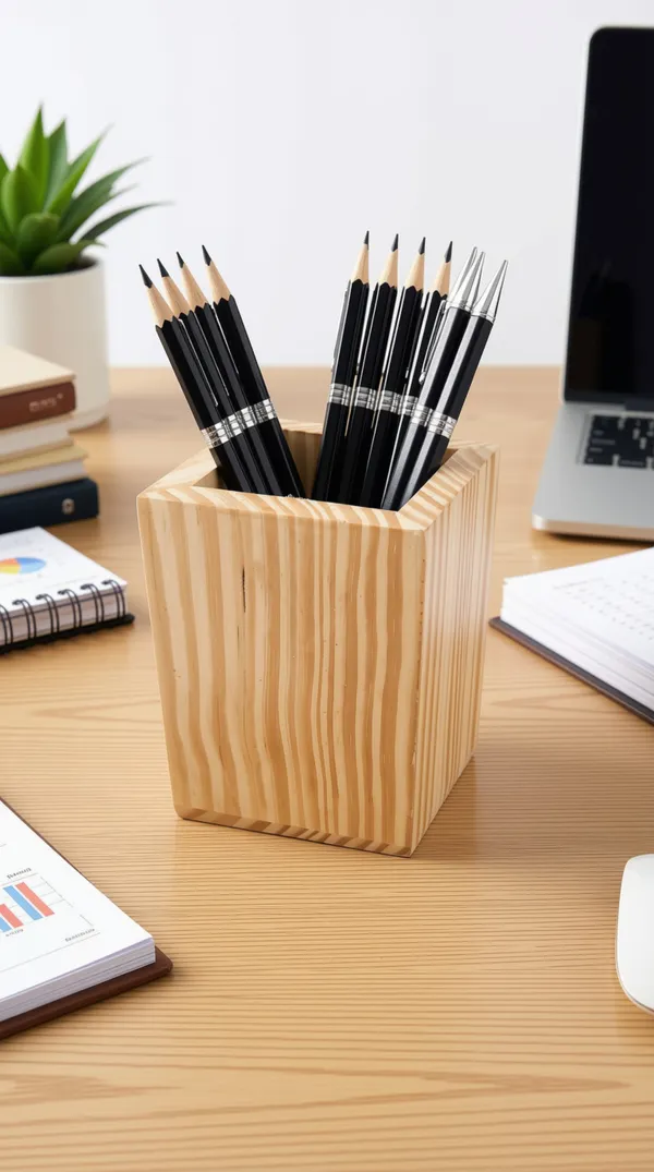 Mango_Wood_Pen_Holder_cum_Table_Planter
