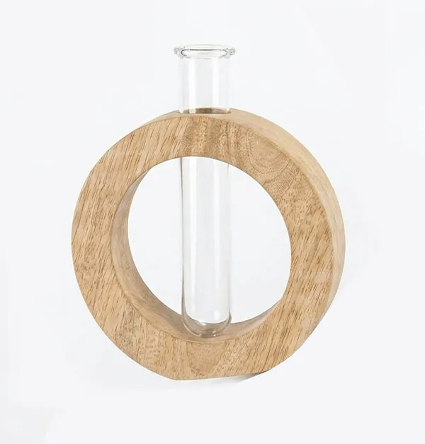 Mango_Wood_Circle_Test_Tube_Planter