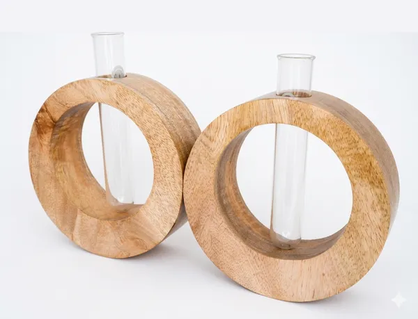 Mango_Wood_Circle_Test_Tube_Planter
