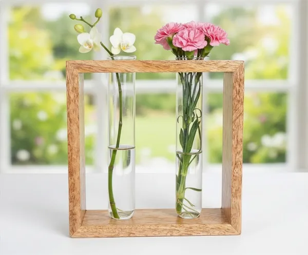 Mango_Wood_Dual_Test_Tube_Planter