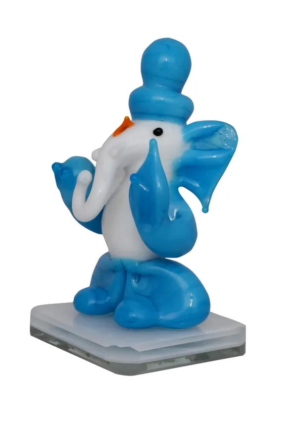 Glass_Ganesha_Blue_Showpiece