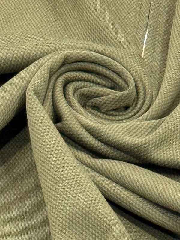 Olive_Green_Dobby_Textured_Polo_T-Shirt_For_Men