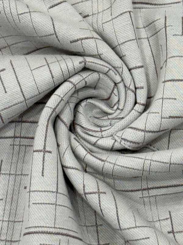 Light_Grey_Sketch_Weave_Textured_Polo_T-Shirt_For_Men