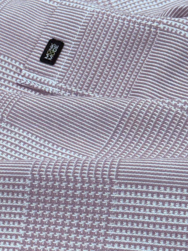Pink_Checks_Textured_Polo_T-Shirt_For_Men
