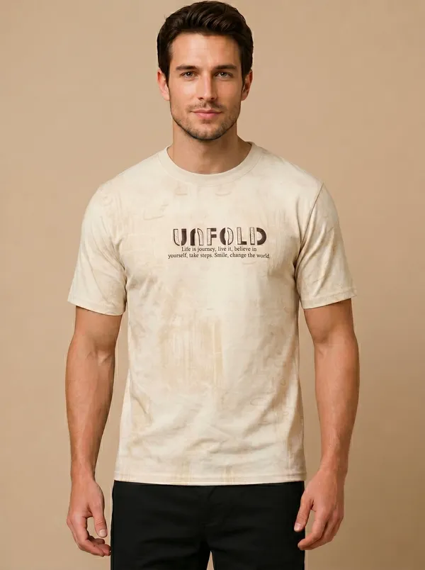 Cream_Allover_Printed_Round_Neck_T-Shirt_For_Men