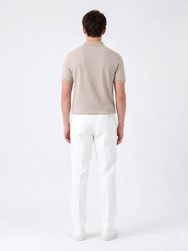 Beige_Arrowhead_Textured_Polo_T-Shirt_For_Men
