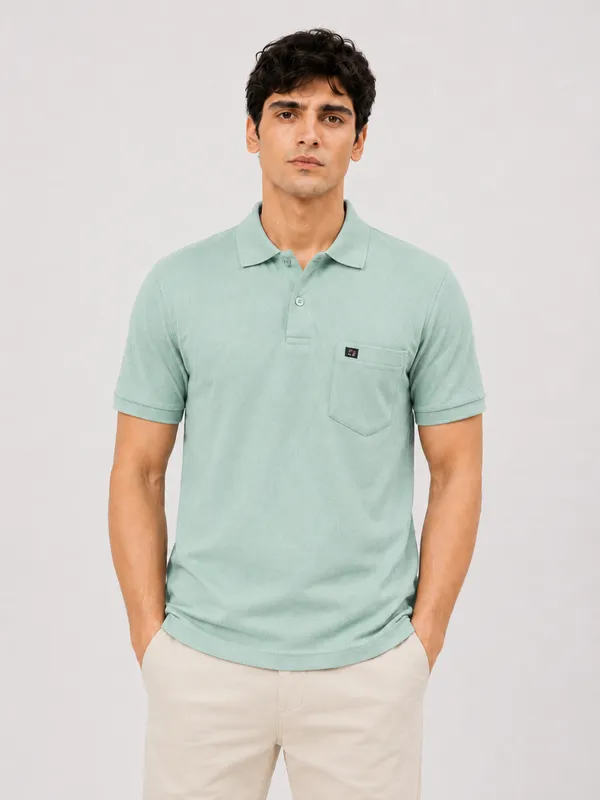 Sea_Green_Diamond_Jacquard_Polo_T-Shirt