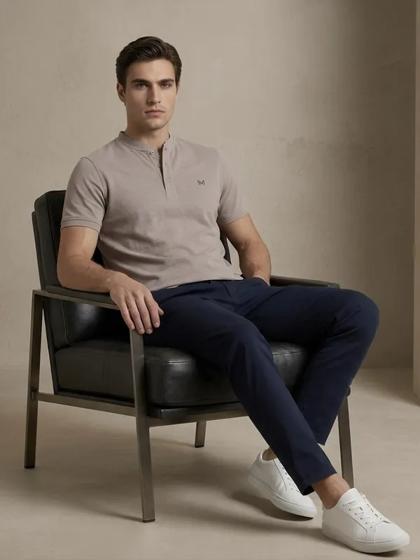 Mauve_Classic_Henley_Collar_T-Shirt_For_Men