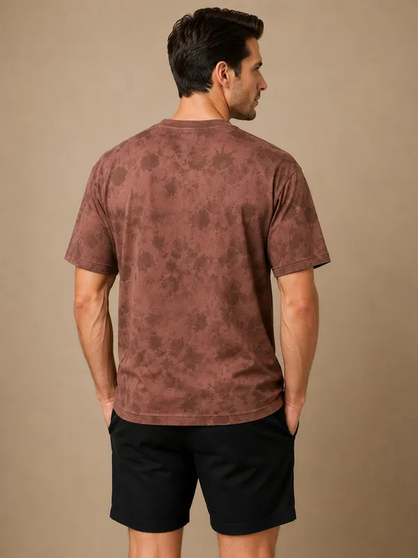 Brown_Tie-Dye_Oversized_T-Shirt_For_Men
