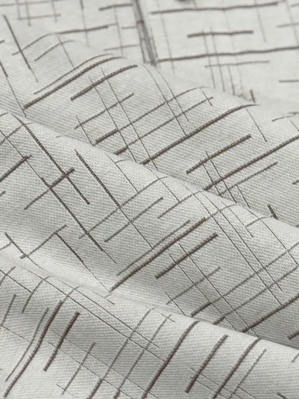Light_Grey_Sketch_Weave_Textured_Polo_T-Shirt_For_Men