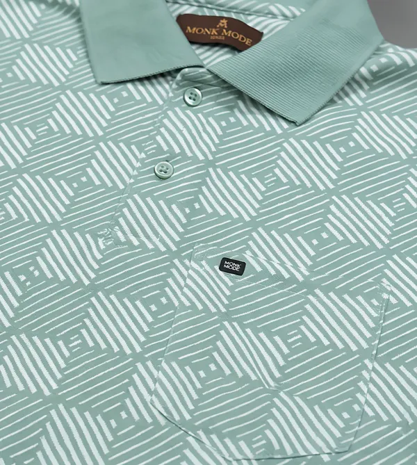 Mint_Green_Pulse_Grid_Textured_Polo_T-Shirt_For_Men