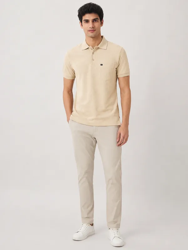 Beige_Diamond_Jacquard_Polo_T-Shirt