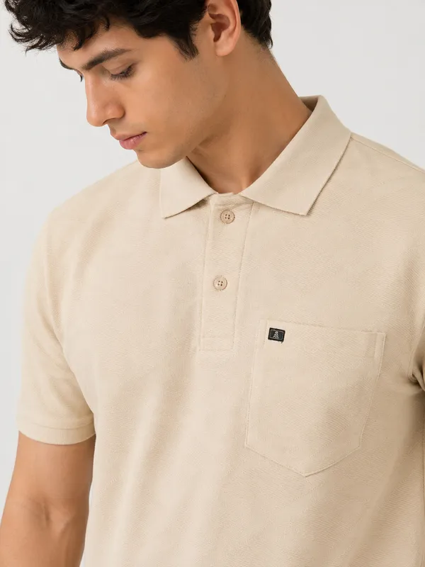 Beige_Diamond_Jacquard_Polo_T-Shirt